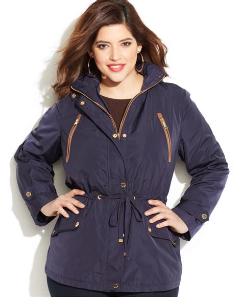 michael kors plus size parka